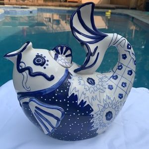 New Blue Sky Delft Blue Whitefish Teapot